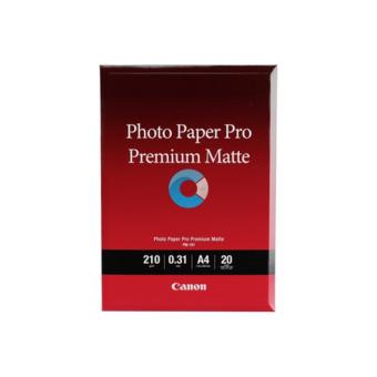 Canon Pro Premium PM-101 - Mat lisse - 310 micromètres - A4 (210 x 297 mm) - 210 g/m² - 20 feuille(s) papier photo - pour PIXMA PRO-1 PRO-10 PRO-100 - 1