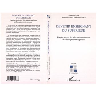 Devenir enseignant du supérieur Enquête auprès des allocataires ...
