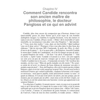 Candide ou l'Optimisme