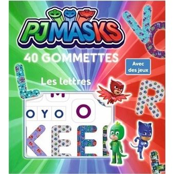 Pyjamasques - Les lettres 40 gommettes