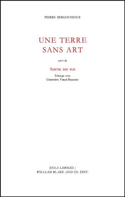 Une terre sans art