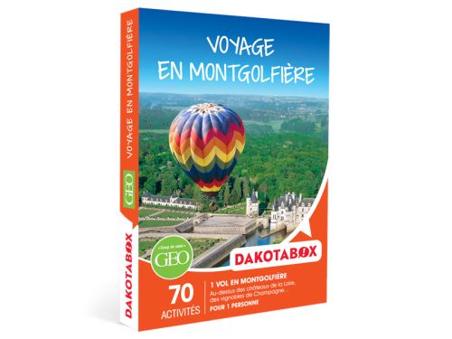 Coffret cadeau Dakotabox Voyage en montgolfière