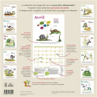 Le calendrier 2020 du potager bio