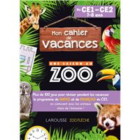 Cahier de vacances Une saison au Zoo CE1-CE2 Cycle 2