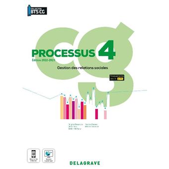 Processus 4 - Gestion des relations sociales BTS Comptabilité Gestion (CG) (2022) - Pochette élève