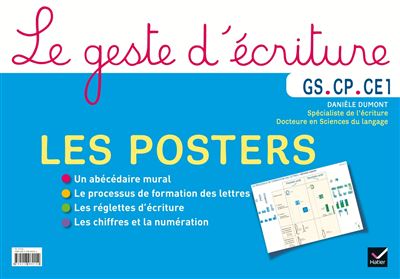 Le geste d'écriture Les posters GS, CP, CE1