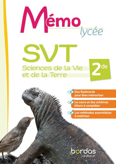 Mémo Lycée SVT 2de livret