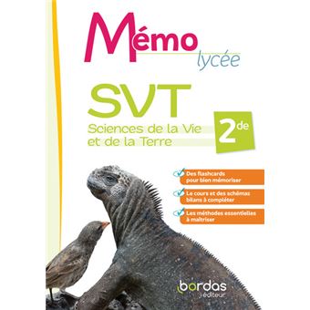 Mémo Lycée SVT 2de livret