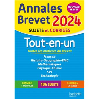 Annales BREVET 2024 Tout-en-un