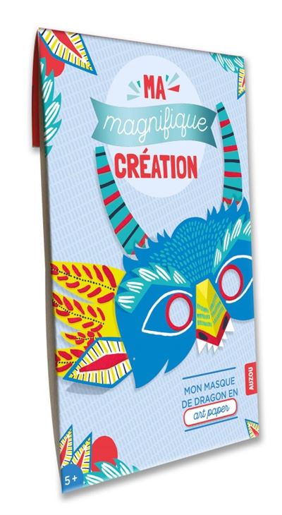 Ma magnifique creation - mon masque de dragon en art paper