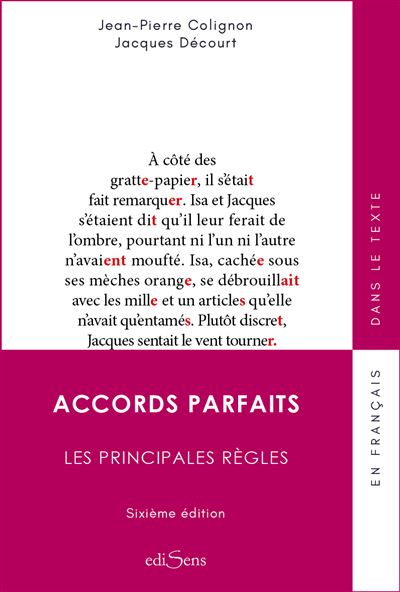 Accords parfaits les principales regles