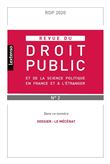 Revue droit public n 2-2020 et de science politique en france et a l etranger
