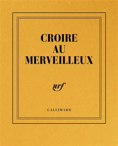 Carnet poche or croire aux merveilleux
