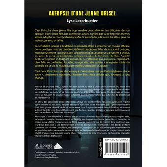 Autopsie d'une jeune brisée