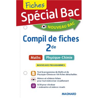 Spécial Bac Compil De Fiches Maths, Physique-Chimie 2de Tout Le ...