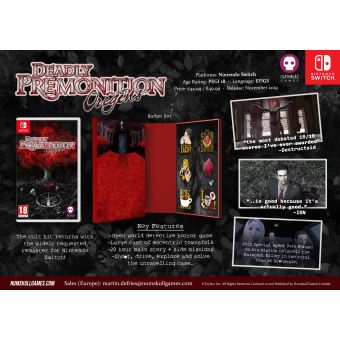 Deadly Premonition Origins Collector's Edition Nintendo Switch