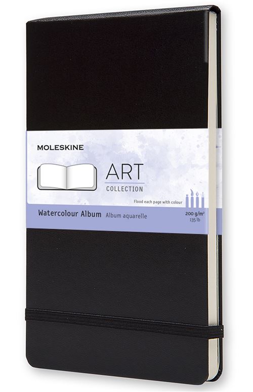 Album Aquarelle grand format Moleskine Art Noir
