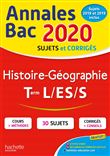 Annales Bac 2020 Histoire-Géo Term L/ES/S