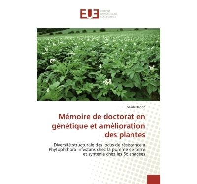 Mémoire de doctorat en génétique et amélioration des plantes
