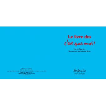 Le livre des c'est pas moi !