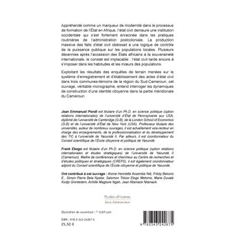 État Civil et identité citoyenne au Sud-Cameroun