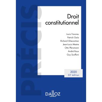 Droit constitutionnel 2020 - 22e ed.