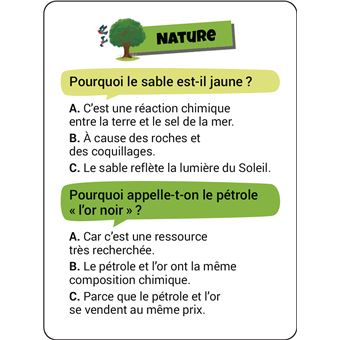 Boîte Quiz - Incollables Pourquoi ?