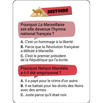Boîte Quiz - Incollables Pourquoi ?