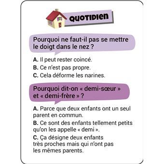 Boîte Quiz - Incollables Pourquoi ?