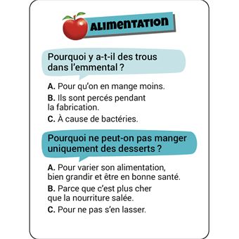 Boîte Quiz - Incollables Pourquoi ?