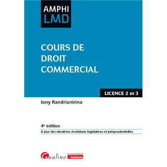 Cours de droit commercial