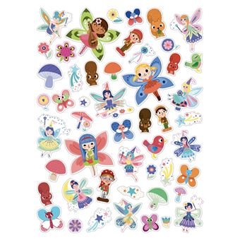 250 autocollants - petites fées