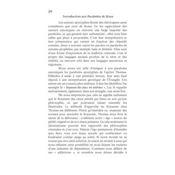 Introduction aux paraboles de Jésus