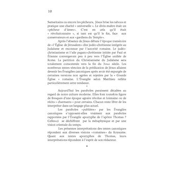 Introduction aux paraboles de Jésus