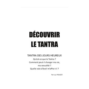 Découvrir le tantra