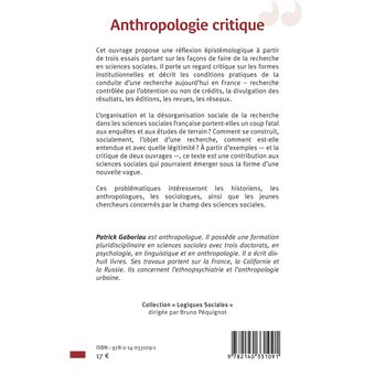 Anthropologie critique