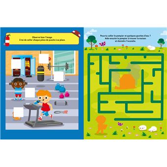 Mon ami le pompier - Livre de jeux avec autocollants