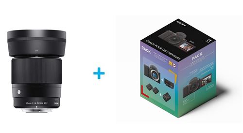 SIGMA Objectif Photo  30mm F/1.4 Dc Dn Contemporary Noir Pour Sony E