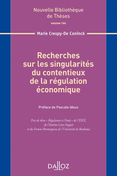 Recherches sur les singularités du contentieux...Volume 164