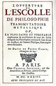 L'ouverture de l'escolle de philosophie tranmutatoire