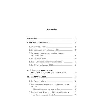 Les textes de référence historique du Rite Écossais Ancien et Accepté
