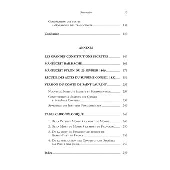 Les textes de référence historique du Rite Écossais Ancien et Accepté