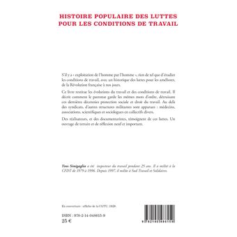 Histoire populaire des luttes pour les conditions de travail