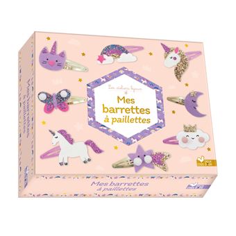 Mes barrettes à paillettes - coffret avec accessoires