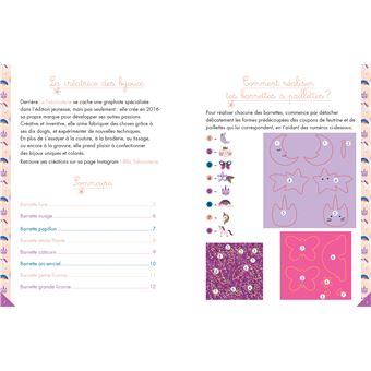 Mes barrettes à paillettes - coffret avec accessoires