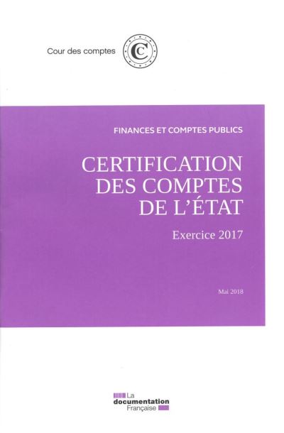 Acte de certification des comptes de l'Etat