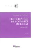 Certification des comptes de l'état - exercice 2017
