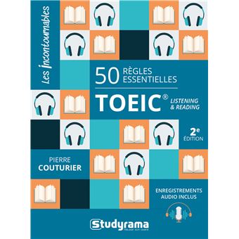 toeic livre and reading listening broché  essentielles Couturier  TOEIC 50  Pierre regles