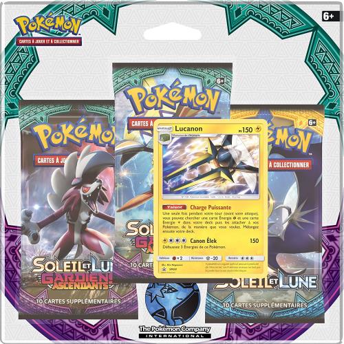 Carte à collectionner Asmodée Pack 3 boosters Pokémon SL02 Lune et Soleil