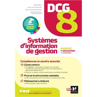 DCG 8 Systèmes d'information de gestion Manuel et applications 5e édition 2023-2024